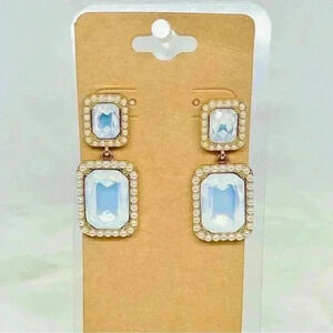 Faux Pearl Statement Earrings